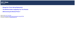 Desktop Screenshot of diyclinic.webguild.com