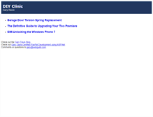 Tablet Screenshot of diyclinic.webguild.com